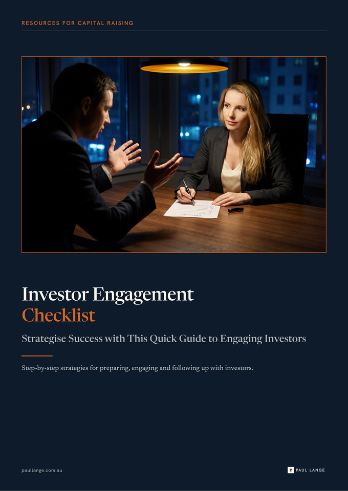 Investor Engagement Checklist cover