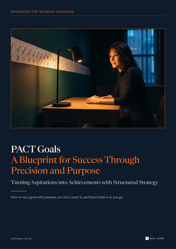 PACT Goals - A Blueprint for Success Through Precision and Purpose cover