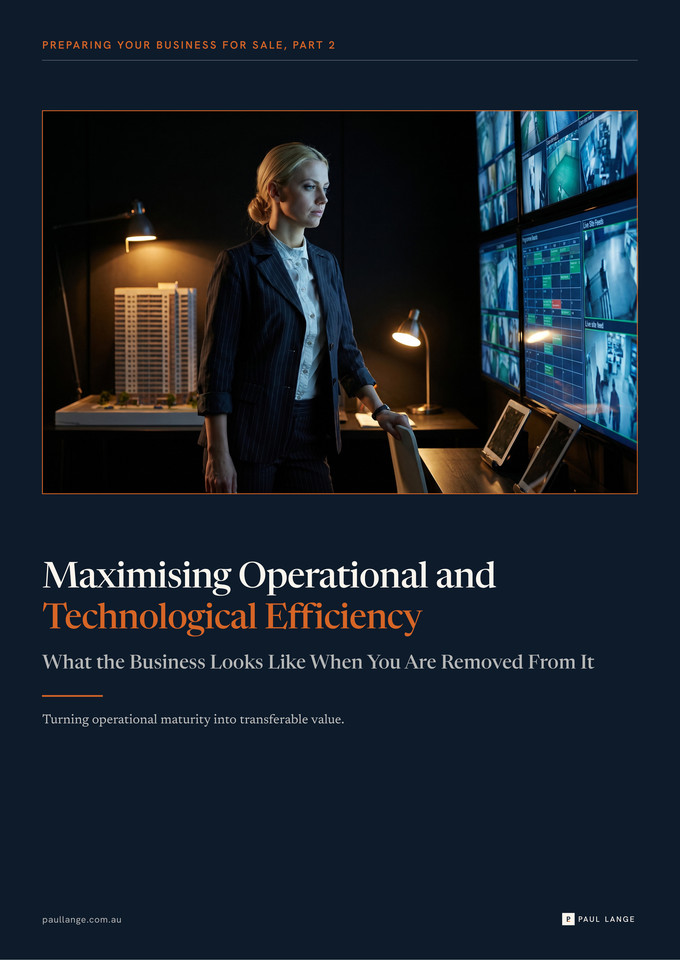 Maximising Operational and Technological Efficiency cover