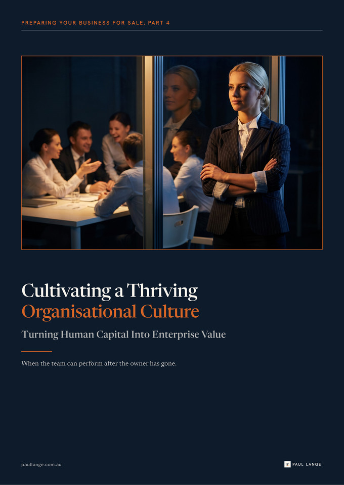 Cultivating a Thriving Organisational Culture cover