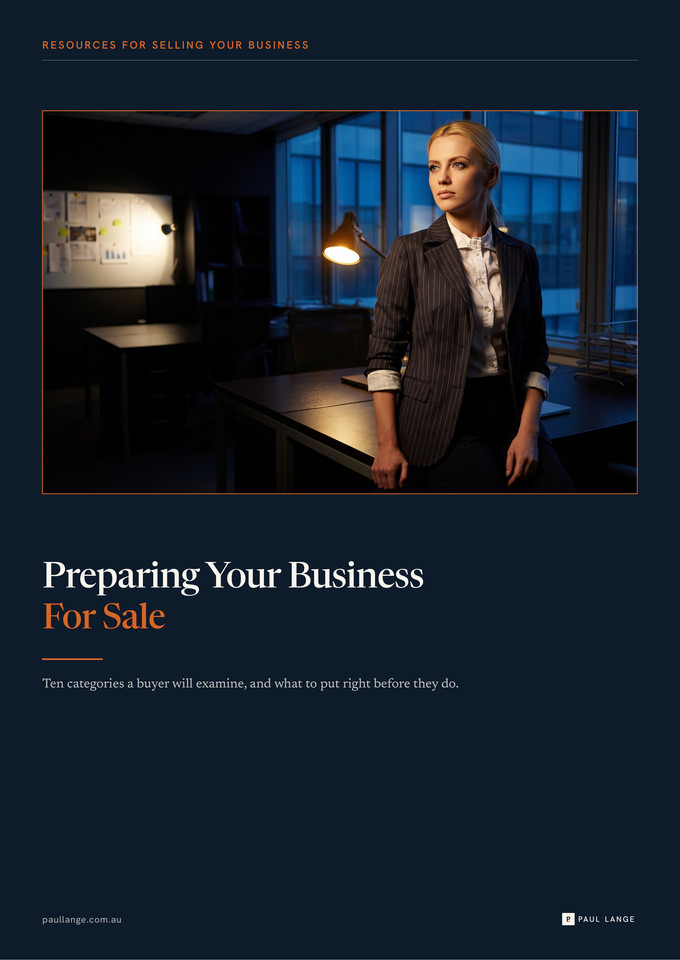 Preparing Your Business For Sale Tips cover