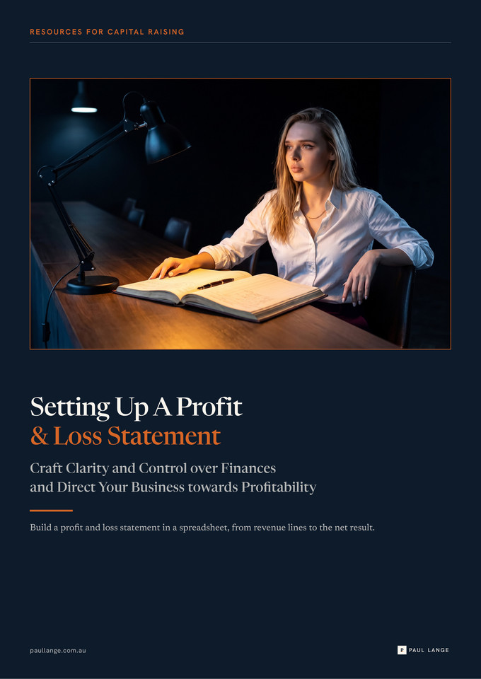 Setting Up A Profit & Loss Statement cover