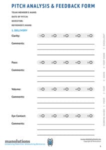 Pitch Analysis & Feedback Form cover