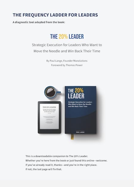 The Frequency Ladder for Leaders (PDF) cover